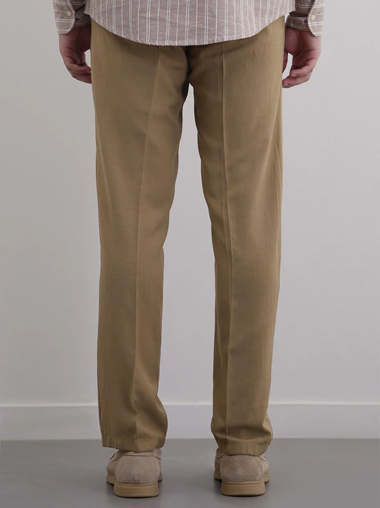 Men's Cotton Linen Tapered Trousers