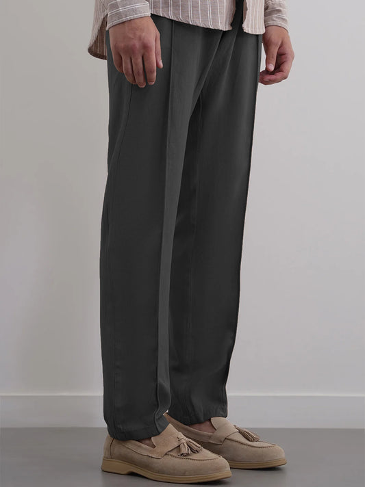 Men's Cotton Linen Tapered Trousers