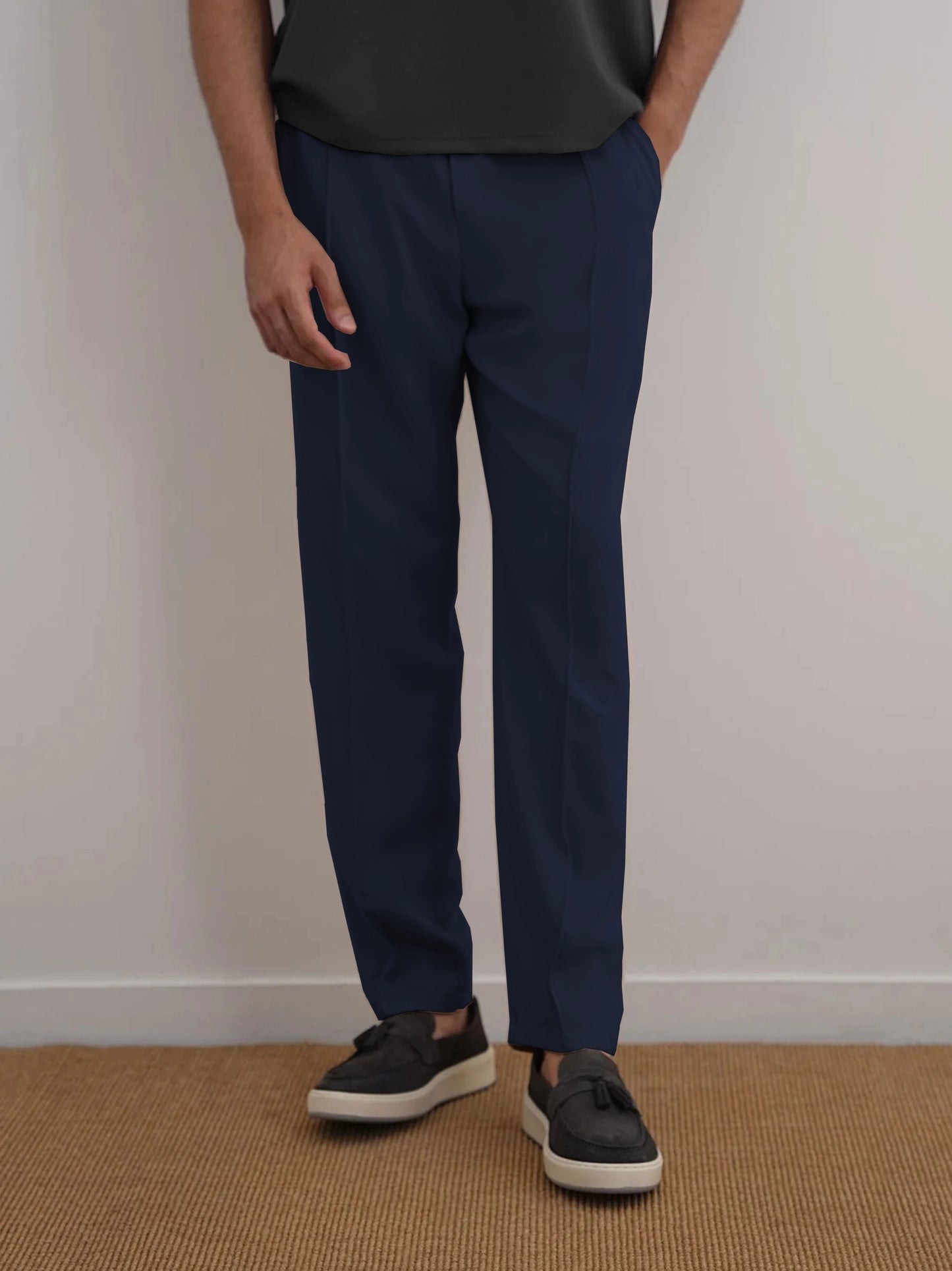 Men's Cotton Linen Tapered Trousers