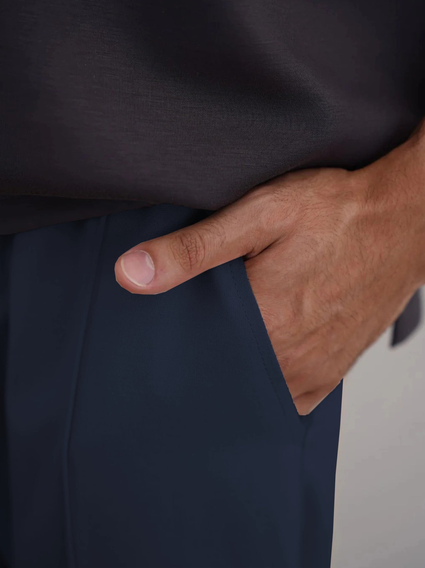 Men's Cotton Linen Tapered Trousers